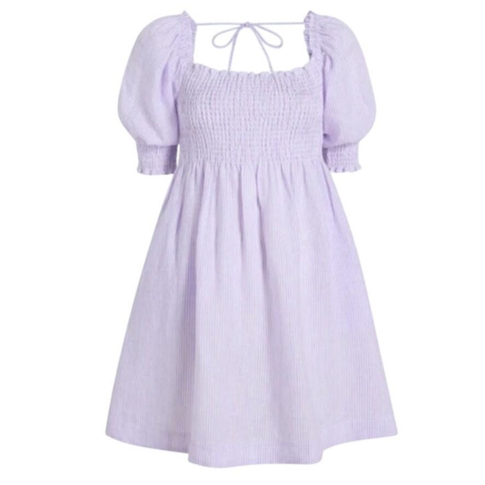 Hill House Home Athena Lilac Linen Dress